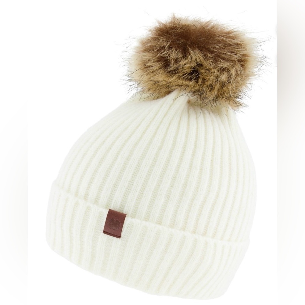 Lucky Brand Cream Beanie and Scarf Gift Set - Picture 2 of 6